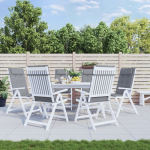 K&otilde;rge seljatoega toolipadjad 6 tk, hall, oxford kangas