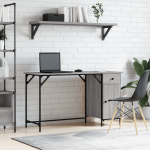 Arvutilaud, hall sonoma tamm, 131 x 48 x 75 cm, tehispuit