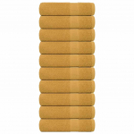 SAUNALINAD 10 TK, KULDNE, 100X150 CM, 360 GSM, 100% PUUVILL