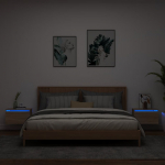 Seinale kinnitatavad &ouml;&ouml;kapid LED-tuledega 2 tk, sonoma tamm