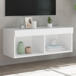 LED-tuledega telerikapp, valge, 80 x 30 x 30 cm