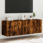 Teleri seinakapid LED-tuledega 2 tk, suitsutamm, 60x35x41 cm