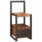 Valet seis mitmev&auml;rviline 40 x 40 x 90 cm tugev taastatud puit