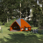 Teepee telk 4-inimeseline Hall ja oranž 388 x 320 x 169 cm