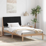 Voodiraam peatsiga Pruun 100 x 200 cm Tahke m&auml;nd