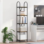 Raamatukapp Suitsetatud tamm 40 x 30 x 183 cm Tehispuit