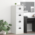 Failikapp 2 tk valge 44 x 50 x 106.5 cm k&uuml;lmvalsitud teras