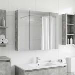 Vannitoa peeglikapp Betoonhall 80 x 14.5 x 70 cm Tehispuit