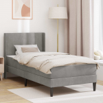Voodiraam madratsiga Helehall 100 x 200 cm Samet