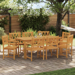 V&auml;libank 8 pcs Naturaalne 56 x 55,5 x 90 cm Tugev akatsiapuu