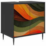 Vannitoa kapp BONN Must tamm 60 x 40 x 61 cm Tehispuit