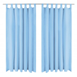 Aasadega mikrosatiinist kardinad 2 tk 140 x 175 cm, t&uuml;rkiis