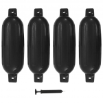 PAADI KAITSERAUD 4 TK, MUST, 58,5 X 16,5, PVC