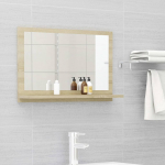 Vannitoa peeglikapp sonoma tamm 60x10,5x37 cm puitlaastplaat