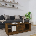 Diivanilaud, suitsutatud tamm, 102 x 50 x 36cm, tehispuit