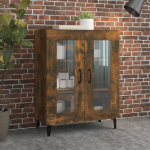 Puhvetkapp, suitsutatud tamm, 69,5 x 34 x 90 cm, tehispuit