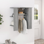 Esikukapp, hall sonoma tamm, 97,5 x 37 x 99 cm, tehispuit