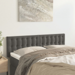 Voodipeatsid, tumehall, 144x5x78/88 cm, samet