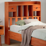 Hoiuruumiga voodipeats, vahapruun, 75 cm, m&auml;nnipuit