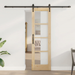 Liuguks pruun 61 x 198.5 cm puit ja metall
