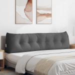 Seljatugi padi tumehall 180 x 24 x 50 cm kangas