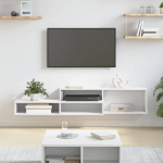 Seinakinnitusega TV alus 150x25x28,5cm tehispuit