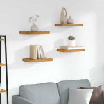 Seinariiul hoiulaekaga 4 tk Pruun 40 x 23,5 x 4 cm Tehispuit