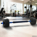 2-in-1 hantli ja kangi komplekt 20kg 20kg Must ja Sinine