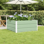 Taimekast pastellroheline 100 x 100 x 45 cm teras