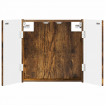 Dartboardi kapp ALKMAAR Suitsutatud tamm 52,5 x 10,5 x 53,5 cm