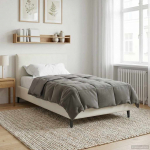 Talve tek Rapistatud Helehall 135 x 200 cm Mikrokiud
