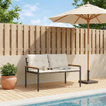 Aiapink 2 -seater 116 x 67,5 x 72 cm pol&uuml;rotang kreemvalge
