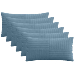 Diivanipadi 6 tk ALMELO sinine 40 x 80 cm manchester