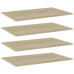 Riiuliplaadid 4 tk, sonoma tamm, 80x50x1,5 cm, puitlaastplaat