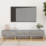 Telerikapp, hall sonoma tamm, 150x34,5x30 cm, tehispuit