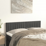 Voodipeatsid, tumehall, 144x5x78/88 cm, samet