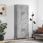K&otilde;rge kapp, betoonhall, 69,5 x 34 x 180 cm,tehispuit