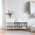Jalatsikapp, valge, 102 x 36 x 60 cm, tehispuit