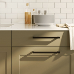 Kapi k&auml;epidemed 5 tk, must, 224 mm, roostevaba teras