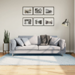 Vaip huarte, l&uuml;hikese narmaga, pestav, sinine, 140x200 cm