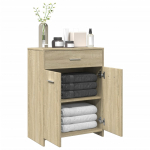 Vannitoakapp sonoma tamm 60 x 33 x 80 cm tehispuit