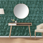 Seinapaneelid 12 tk, roheline, 50 x 50 cm, xps 3 m&sup2;, teemant