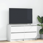 TELERIKAPP VALGE 100X35X54 CM ENGINEERED WOOD