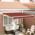 Sisset&otilde;mmatav varikatus oranž ja pruun 300x250 cm