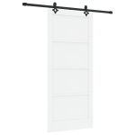 Liuguks koos tarvikute komplektiga valge 93x211 cm tugevast puidust m&auml;nd