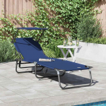 Kokkupandav lamamistool sinine 190 x 57 x 81 cm oxford