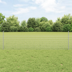 Keermestatud traadi aed viie postiga hall 0.5x100 m teras