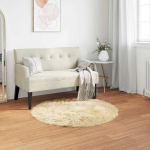 Faux lambanaha vaip tafalla cream &oslash; 120 cm pol&uuml;ester