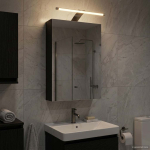 Vannitoa peeglikapp Must tamm 30 x 10,5 x 50 cm Tehispuit