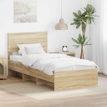 Voodi raam peaga sonoma tamm 90 x 200 cm tehispuit